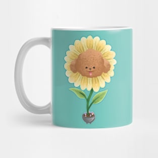 Sunflower Poodle Mug